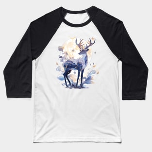 Celestial Deer Baseball T-Shirt